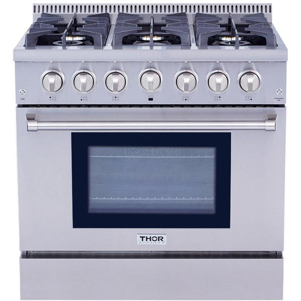 Thor Kitchen 36-inch Freestanding Gas Range HRG3618U IMAGE 1