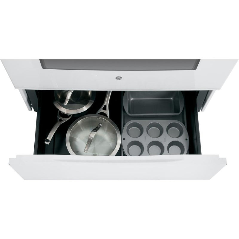 GE 30-inch Freestanding Electric Range with Self-Clean JCB630DKWW IMAGE 2