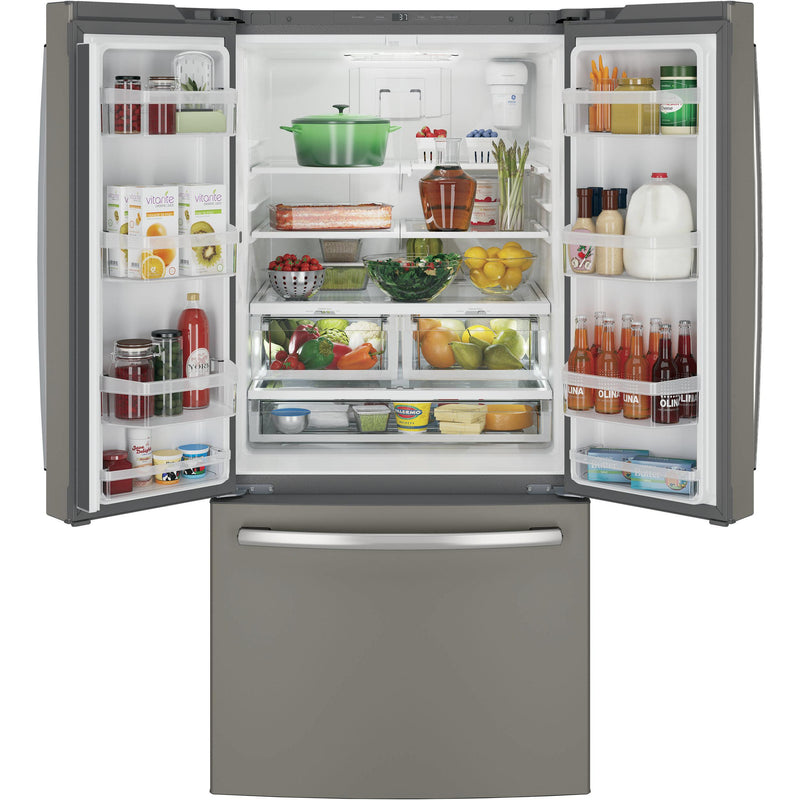 GE 33-inch, 18.6 cu. ft. Counter-Depth French-Door Refrigerator GWE19JMLES IMAGE 3