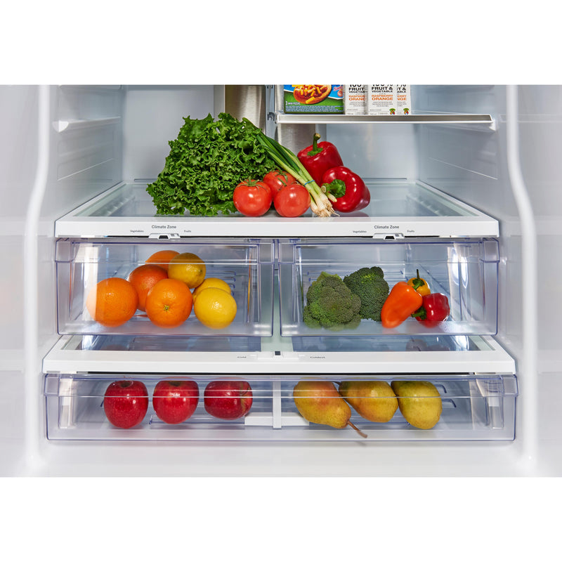 GE Profile 33-inch, 17.5 cu.ft. Freestanding French-Door Refrigerator with FrostGuard™ Technology PYE18HMLKES IMAGE 4