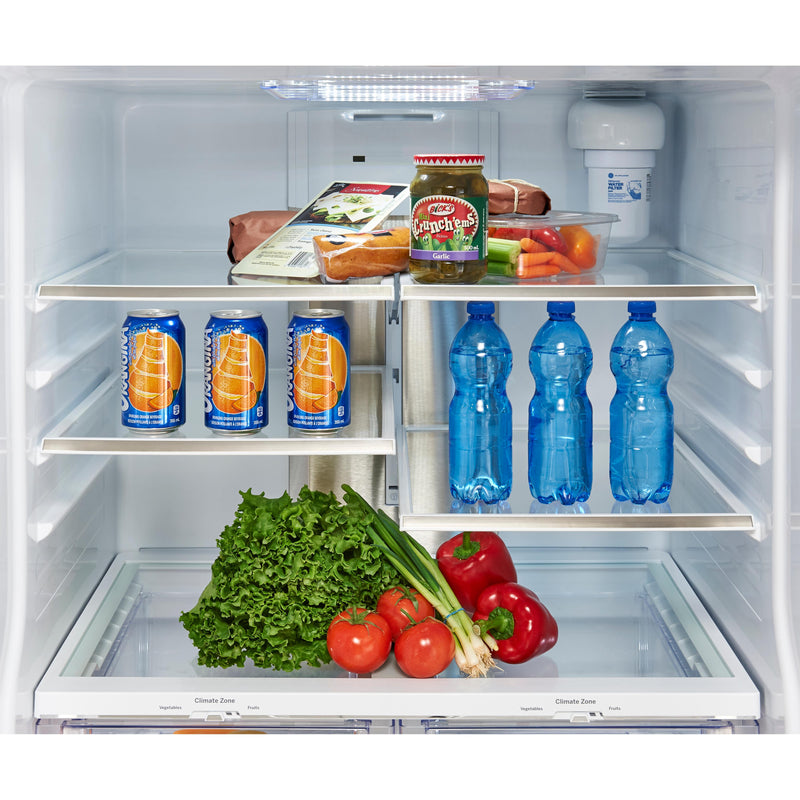 GE Profile 33-inch, 17.5 cu.ft. Freestanding French-Door Refrigerator with FrostGuard™ Technology PYE18HMLKES IMAGE 7