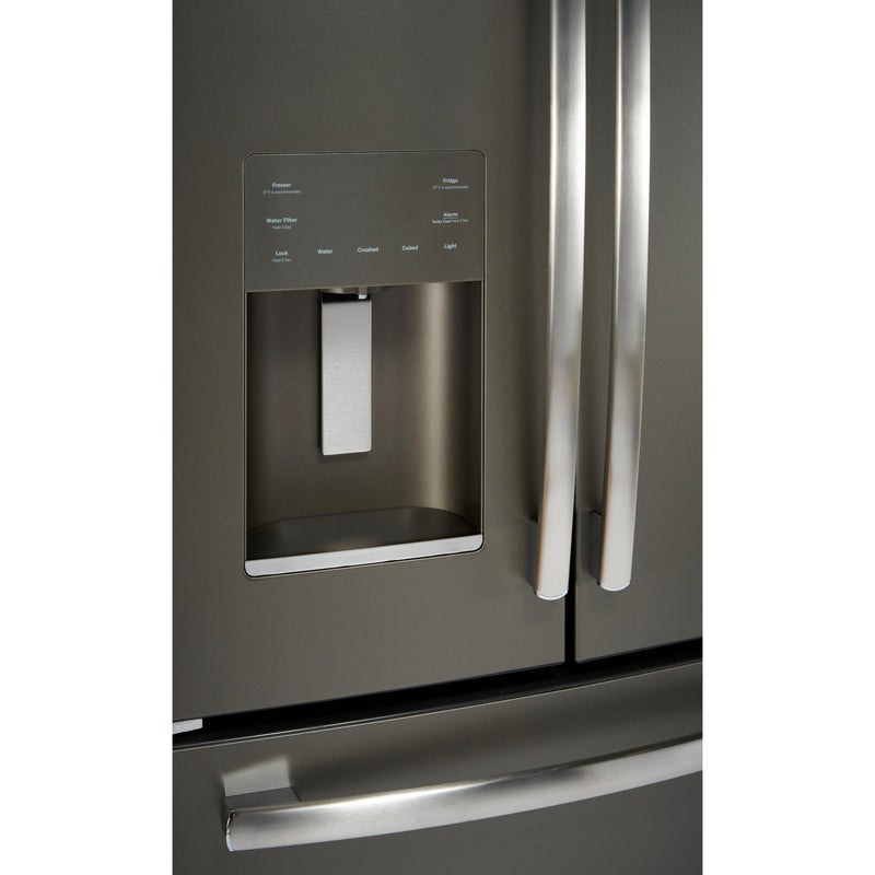 GE Profile 33-inch, 17.5 cu.ft. Freestanding French-Door Refrigerator with FrostGuard™ Technology PYE18HMLKES IMAGE 8
