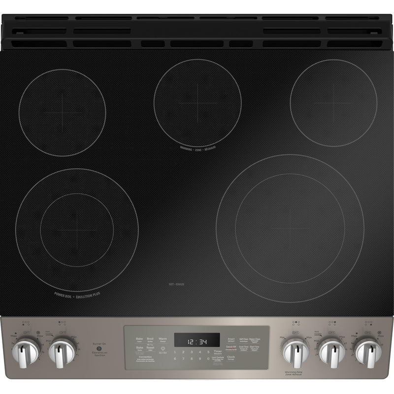 GE 30-inch Slide-in Electric Range with Self-cleaning oven and steam clean option JCS840EMES IMAGE 4