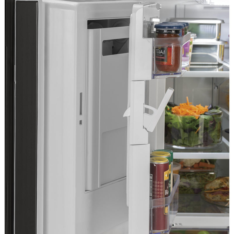 GE 36-inch, 27 cu.ft. Freestanding French 3-Door Refrigerator with Internal Water Dispenser GNE27JGMWW IMAGE 2