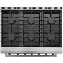 Thor Kitchen 36-inch Freestanding Gas Range with Convection Technology LRG3601U IMAGE 2