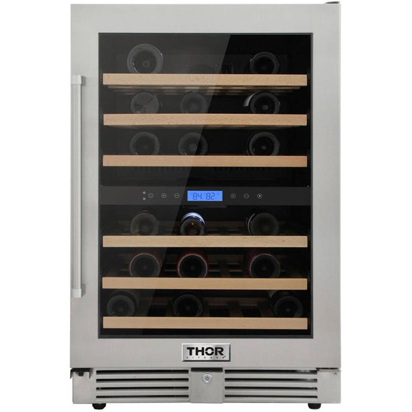 Thor Kitchen 46-Bottle Wine Cooler with 2 temperature zones TWC2401DO IMAGE 1