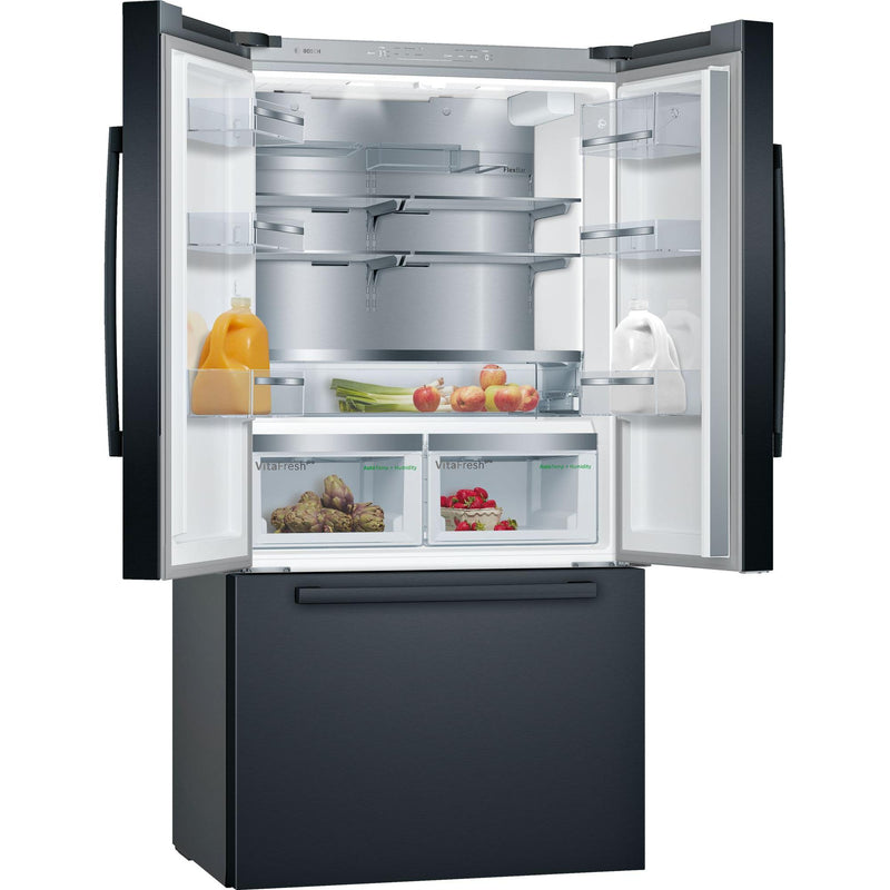 Bosch 36-inch, 21 cu.ft. Counter-Depth French 3-Door Refrigerator with VitaFreshPro™ Drawer B36CT80SNB IMAGE 2