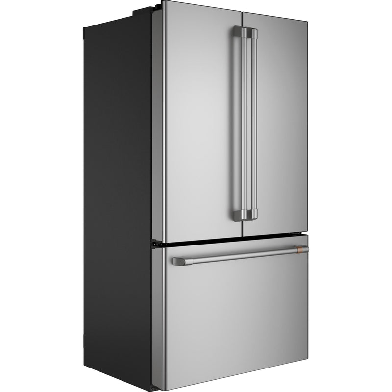 Café 36-inch, 23.1 cu.ft. Counter-Depth French 3-Door Refrigerator with WiFi Connect CWE23SP2MS1 IMAGE 2