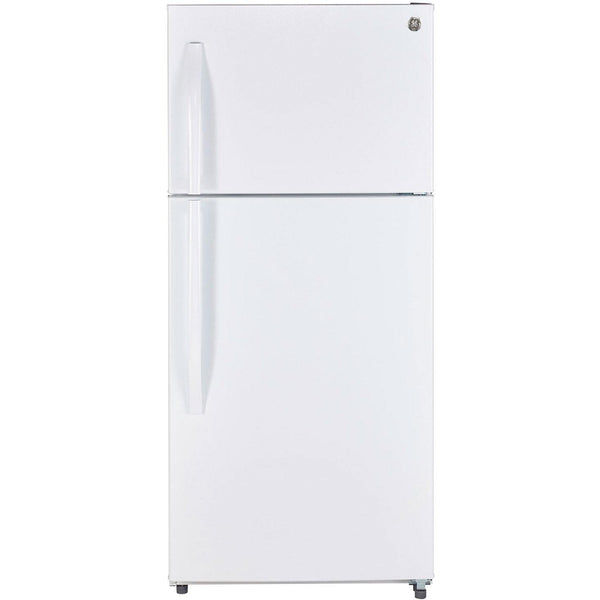 GE 30-inch 18 cu. ft. Top Freezer Refrigerator GTE18FTLKWW IMAGE 1