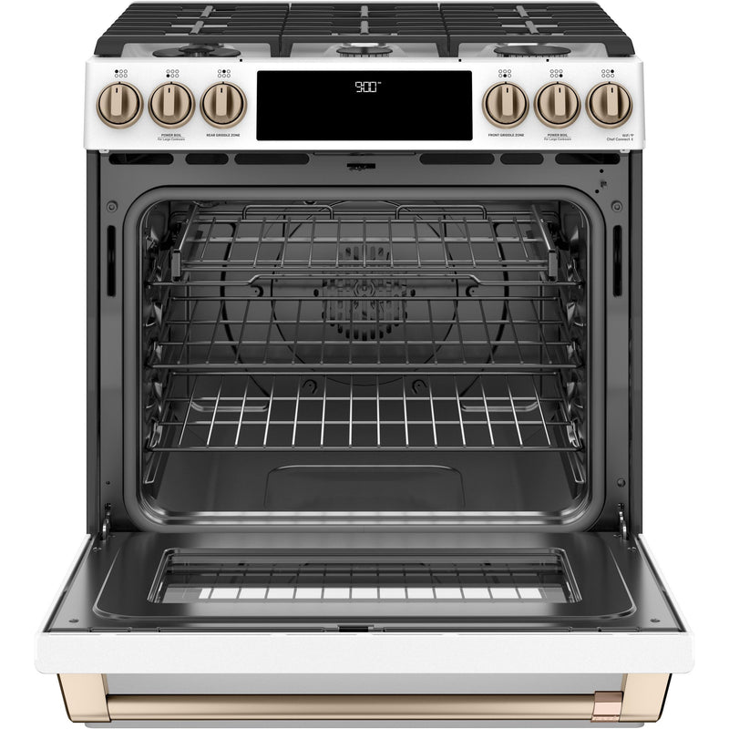Café 30-inch Slide-in Dual Fuel Range with Warming Drawer CC2S900P4MW2 IMAGE 2