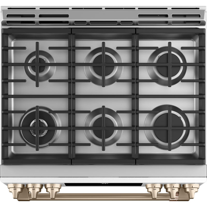 Café 30-inch Slide-in Gas Range with Convection Technology CCGS700P4MW2 IMAGE 3