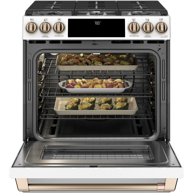 Café 30-inch Slide-in Gas Range with Convection Technology CCGS700P4MW2 IMAGE 5