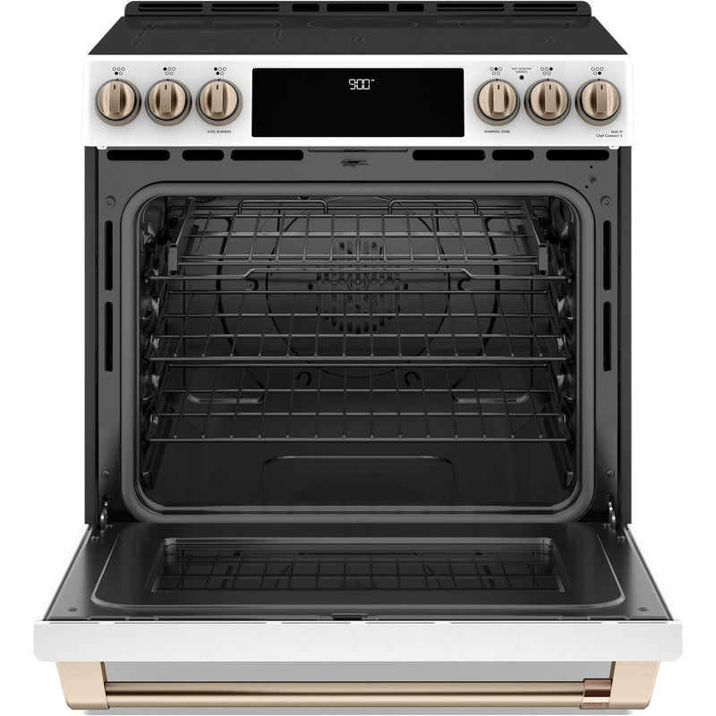 Café 30-inch Slide-in Induction Range with Warming Drawer CCHS900P4MW2 IMAGE 3