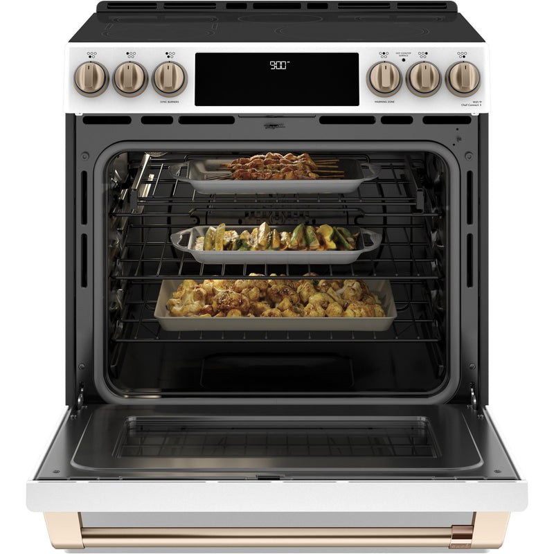 Café 30-inch Slide-in Induction Range with Warming Drawer CCHS900P4MW2 IMAGE 5