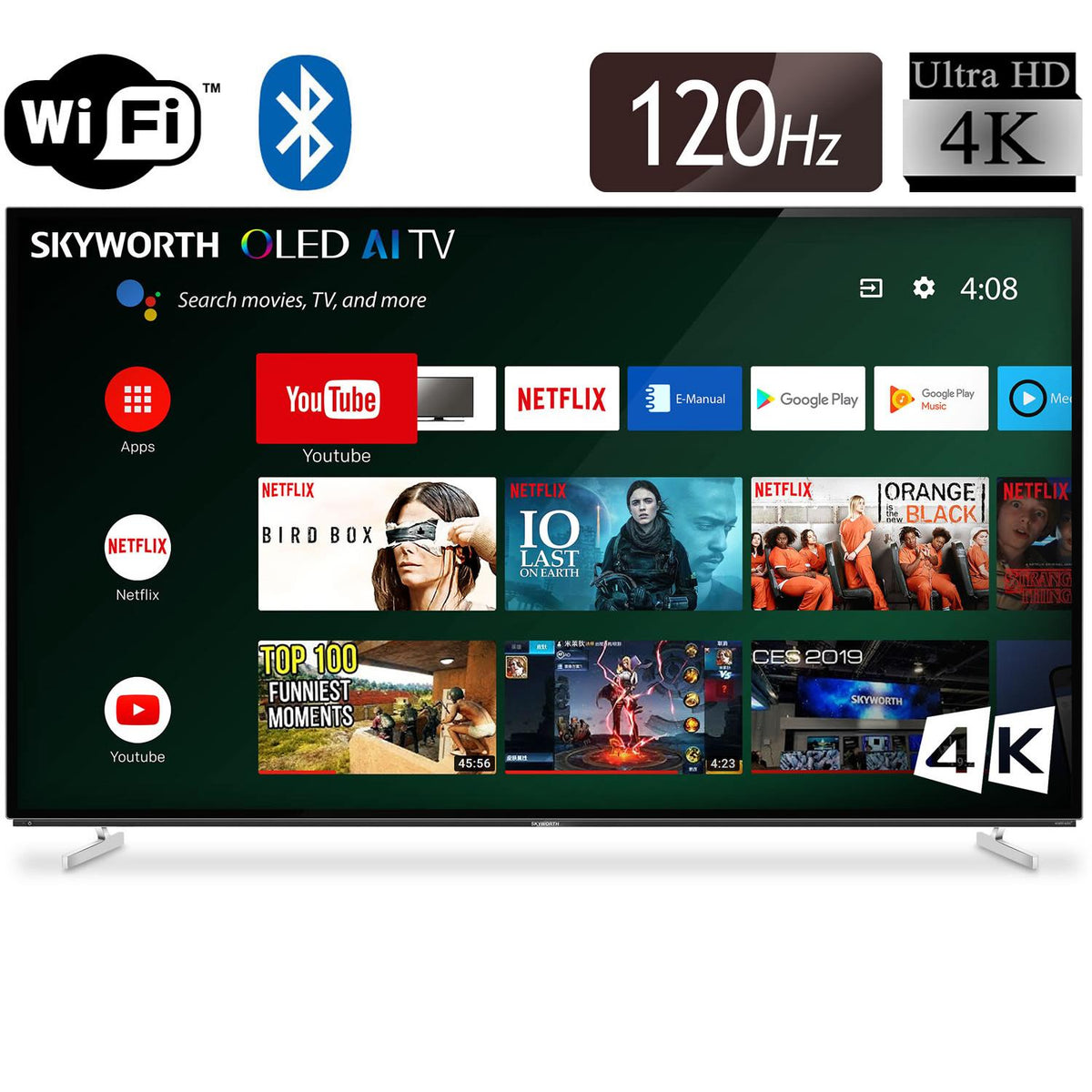 Skyworth 65-inch 4K Ultra HD Smart OLED TV 65XA8000