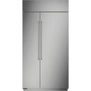 Monogram 42-inch, 25.2 cu.ft. Built-in Side-by-Side Refrigerator with Wi-Fi Connect ZISS420NNSS IMAGE 2