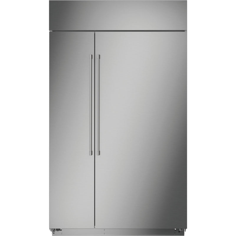 Monogram 48-inch, 29.6 cu.ft. Built-in Side-by-Side Refrigerator with Wi-Fi Connect ZISS480NNSS IMAGE 2