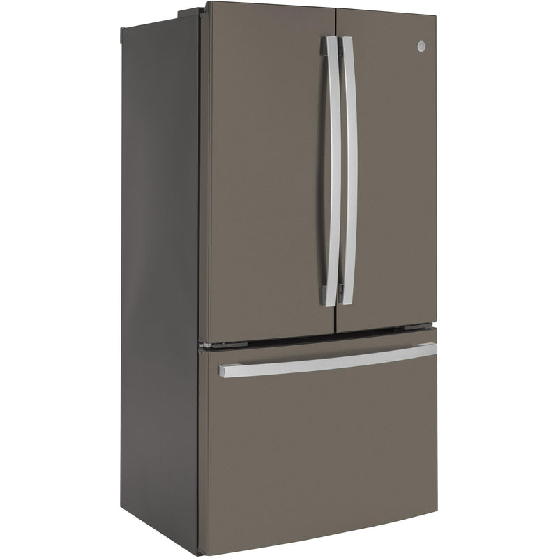 GE 36-inch, 23.1 cu.ft. Counter-Depth French 3-Door Refrigerator with Interior Ice Maker GWE23GMNES IMAGE 2