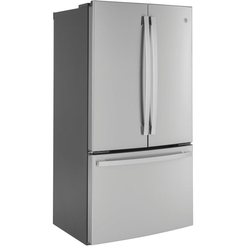 GE 36-inch, 23.1 cu.ft. Counter-Depth French 3-Door Refrigerator with Interior Ice Maker GWE23GYNFS IMAGE 2
