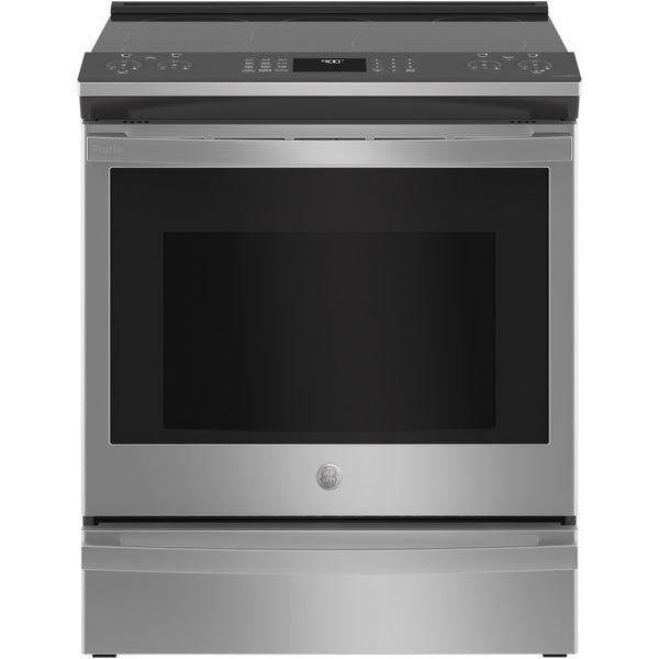 GE Profile 30-inch Slide-in Electric Range with Air Fry Technology PSS93YPFS IMAGE 1