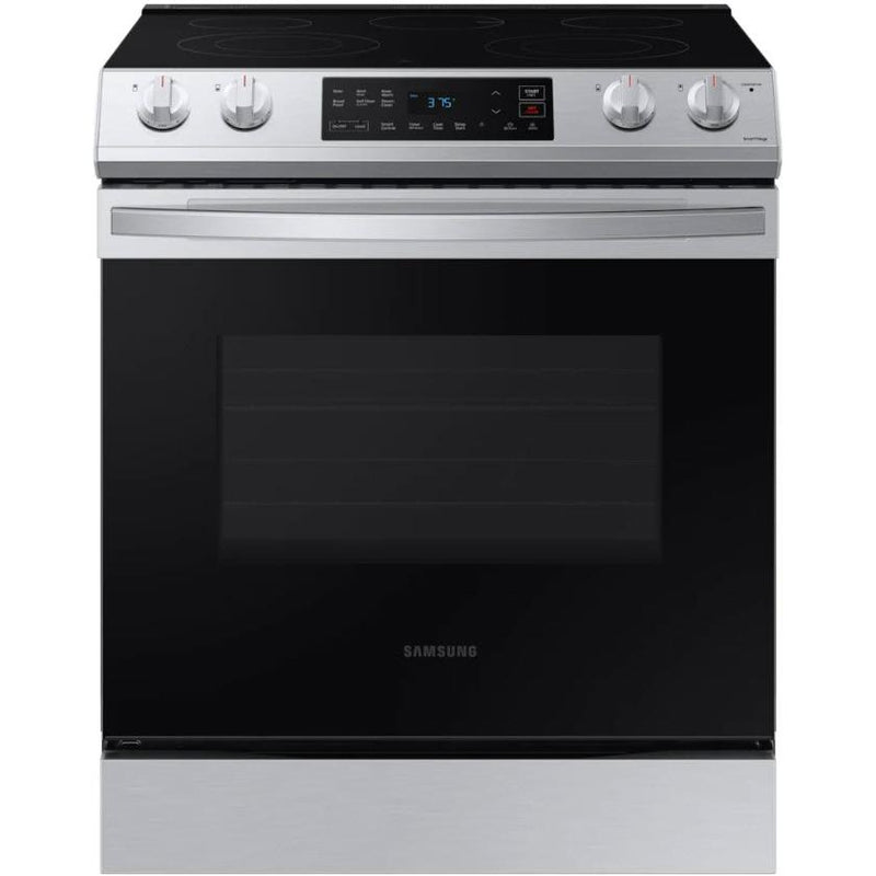 Samsung 30-inch Slide-in Electric Range with Wi-Fi Connectivity NE63T8111SS/AC IMAGE 1