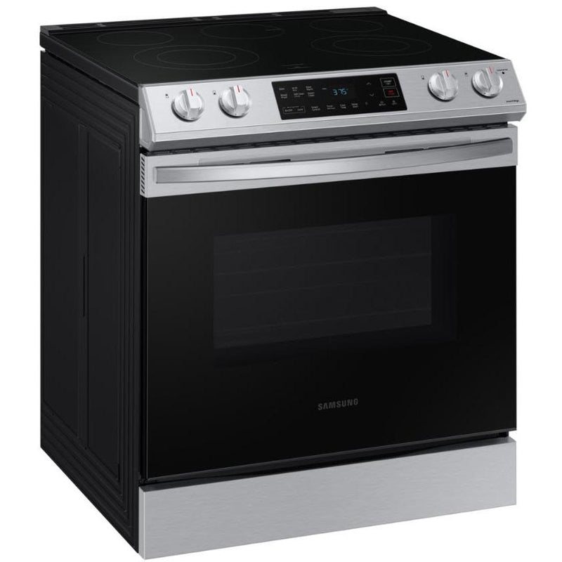 Samsung 30-inch Slide-in Electric Range with Wi-Fi Connectivity NE63T8111SS/AC IMAGE 2
