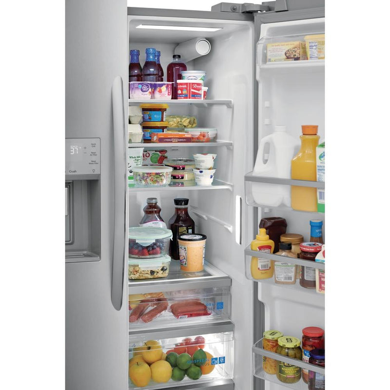 Frigidaire Gallery 36-inch, 25.6 cu.ft. Freestanding Side-by-Side Refrigerator with Ice and Water Dispensing System GRSS2652AF IMAGE 12