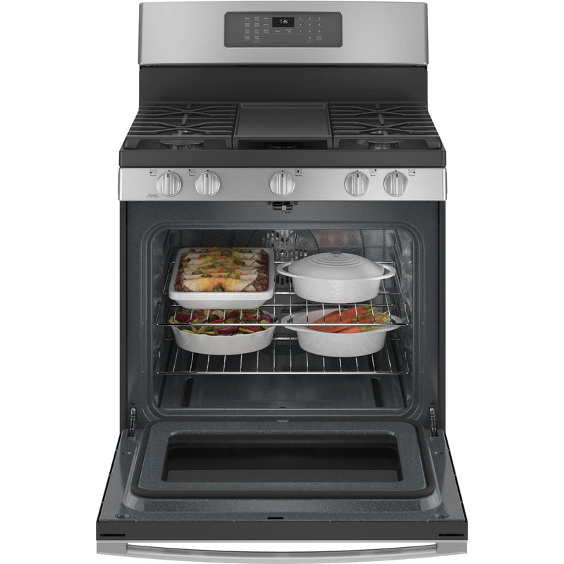 GE 30-inch Freestanding Gas Range with Convection Technology JCGB735SPSS IMAGE 3