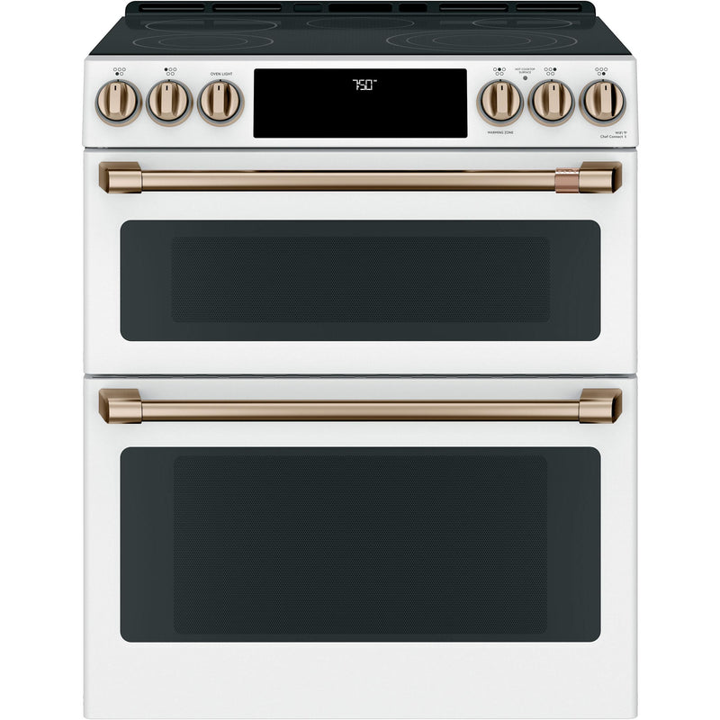 Café 30-inch Slide-in Electric Range with Convection CCES750P4MW2 IMAGE 1