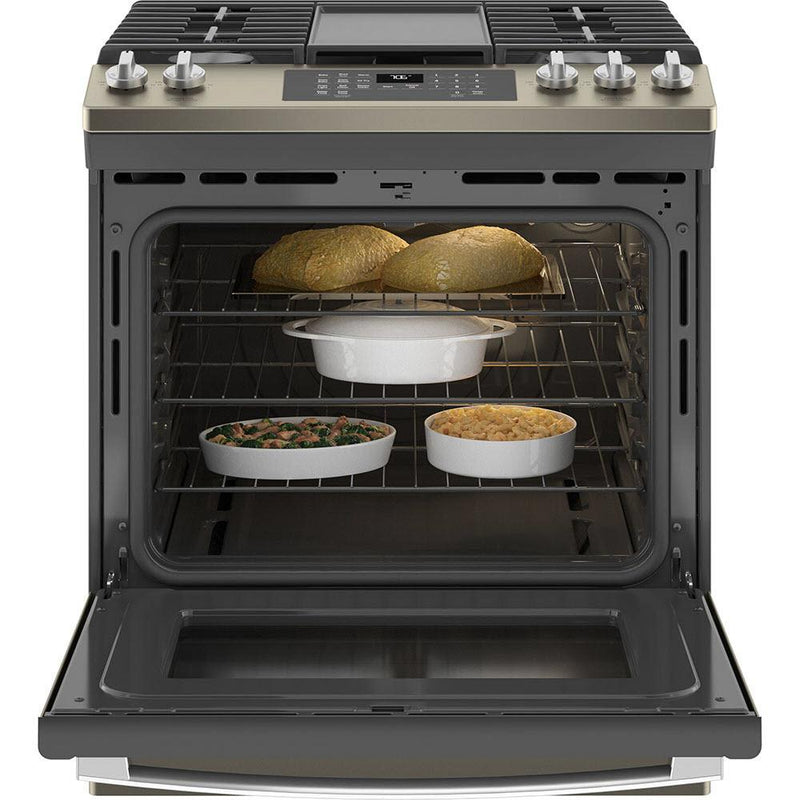GE 30-inch Slide-in Gas Range with Convection Technology JCGS760EPES IMAGE 3