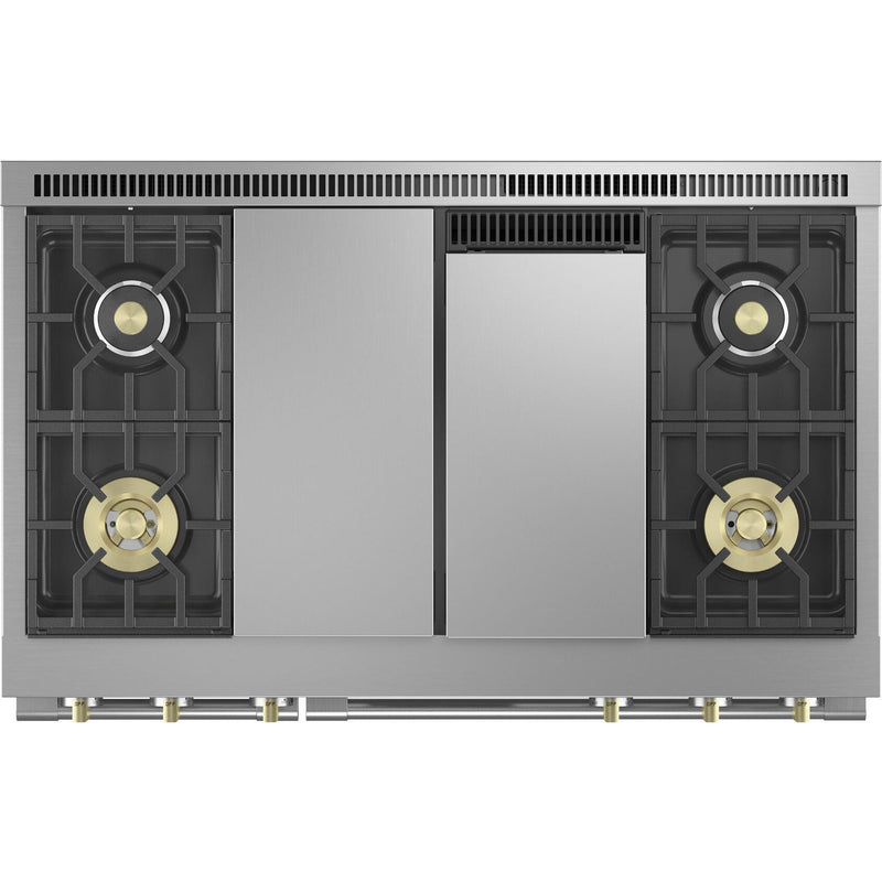 Monogram 48-inch Freestanding Dual-Fuel Range with True European Convection Technology ZDP484NGTSS IMAGE 6