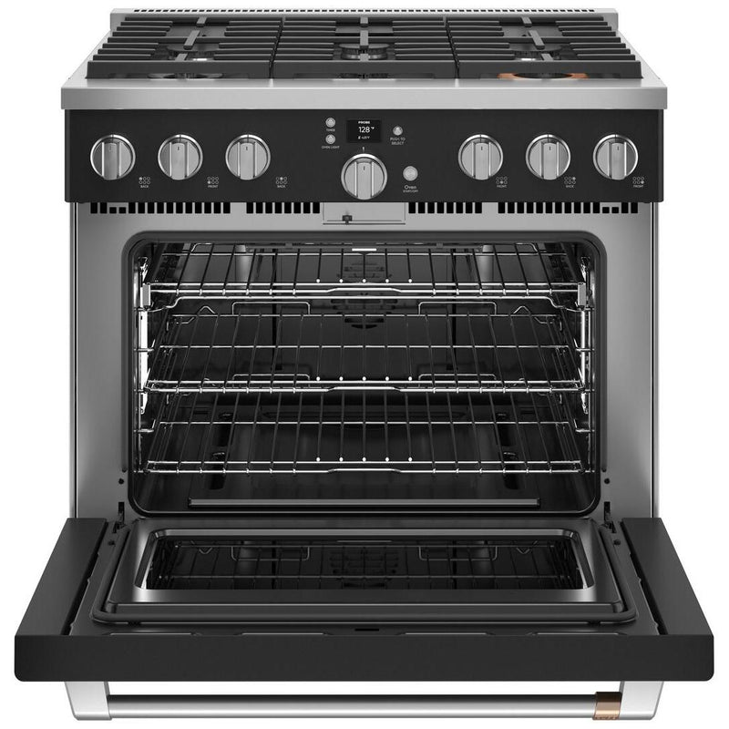 Café 36-inch Freestanding Gas Range with WI-FI Connect CGY366P3TD1 IMAGE 2
