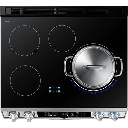 Samsung 30-inch Slide-in Electric Induction Range with WI-FI Connect NE63T8951SS/AC IMAGE 15
