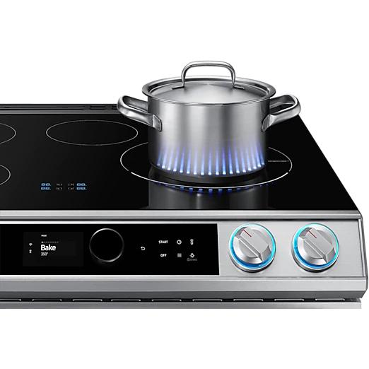 Samsung 30-inch Slide-in Electric Induction Range with WI-FI Connect NE63T8911SS/AC IMAGE 15