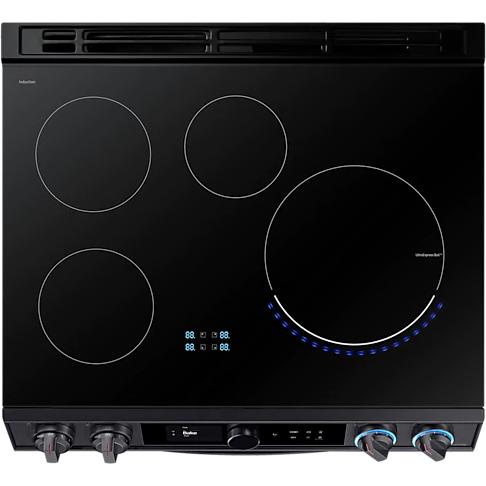 Samsung 30-inch Slide-in Electric Induction Range with WI-FI Connect NE63T8911SG/AC IMAGE 7