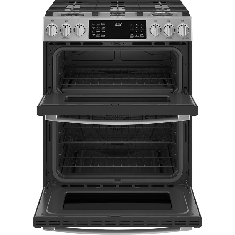 GE Profile 30-inch Slide-In Double Oven Gas Range with WiFi PCGS960YPFS IMAGE 2