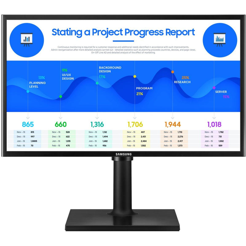 Samsung 24-inch Professional Monitor LF24T400FHNXGO IMAGE 18