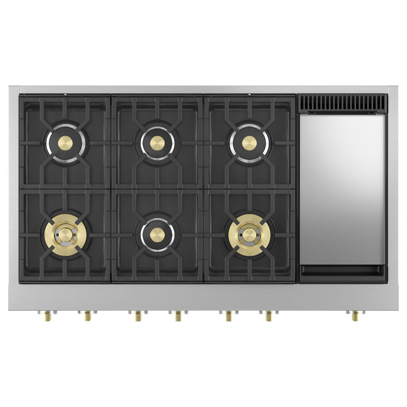 Monogram 48-inch Gas Rangetop with Griddle ZGU486NDTSS IMAGE 4
