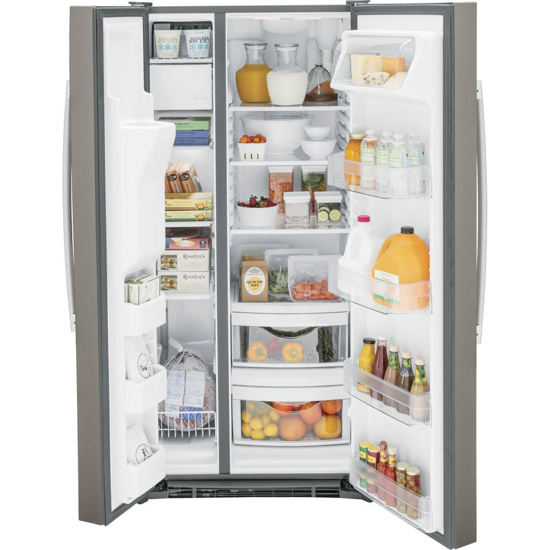 GE 33-inch, 23 cu. ft. Side-By-Side Refrigerator with Dispenser GSS23GMPES IMAGE 3