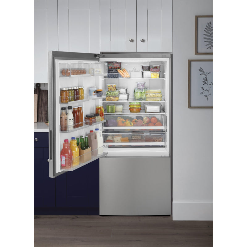 GE 32-inch, 17.7 cu.ft. Counter-Depth Bottom Freezer Refrigerator with LED Lighting GBE17HYRFS IMAGE 13