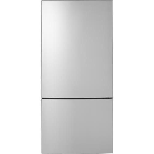 GE 32-inch, 17.7 cu.ft. Counter-Depth Bottom Freezer Refrigerator with LED Lighting GBE17HYRFS IMAGE 1