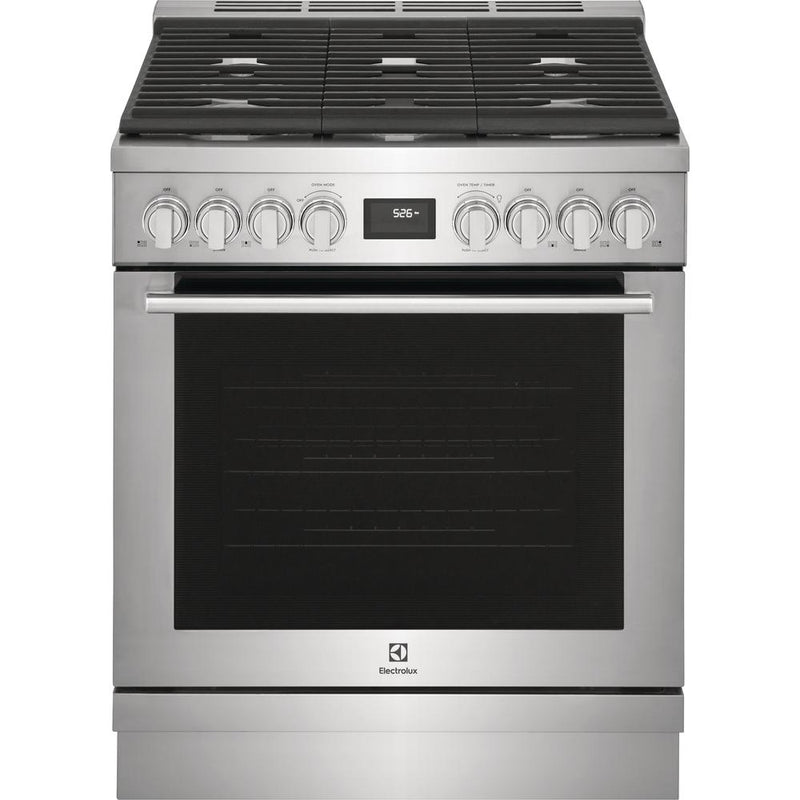 Electrolux 30-inch Freestanding Gas Range with Convection Technology ECFG3068AS IMAGE 1