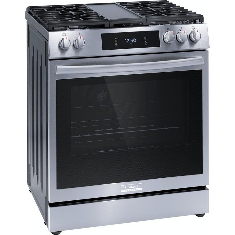 Frigidaire Gallery 30-inch Freestanding Gas Range with Convection Technology GCFG3060BF IMAGE 6