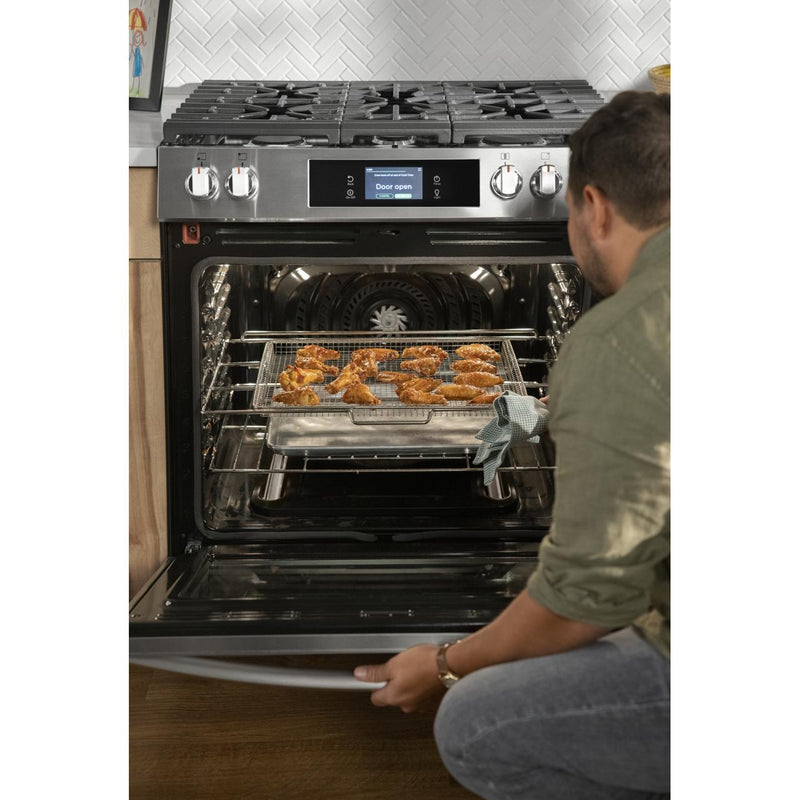 Frigidaire Gallery 30-inch Freestanding Gas Range with Convection Technology GCFG3060BF IMAGE 9