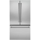 Monogram 36-inch, 23.1 cu. ft. Counter-Depth French 3-Door Refrigerator ZWE23NSTSS IMAGE 1