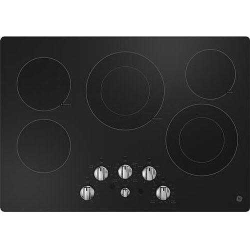 GE 30-inch Built-in Electric Cooktop JEP5030DTBB IMAGE 1