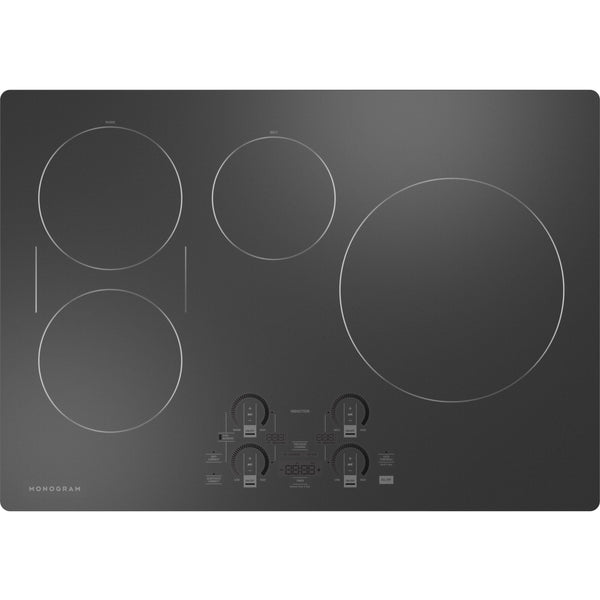 Monogram 30-inch Built-In Induction Cooktop with Wi-Fi Connect ZHU30RDTBB IMAGE 1