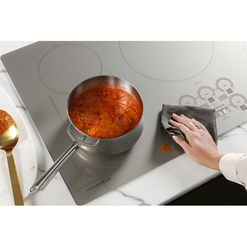 Monogram 30-inch Built-In Induction Cooktop with Wi-Fi Connect ZHU30RSTSS IMAGE 12
