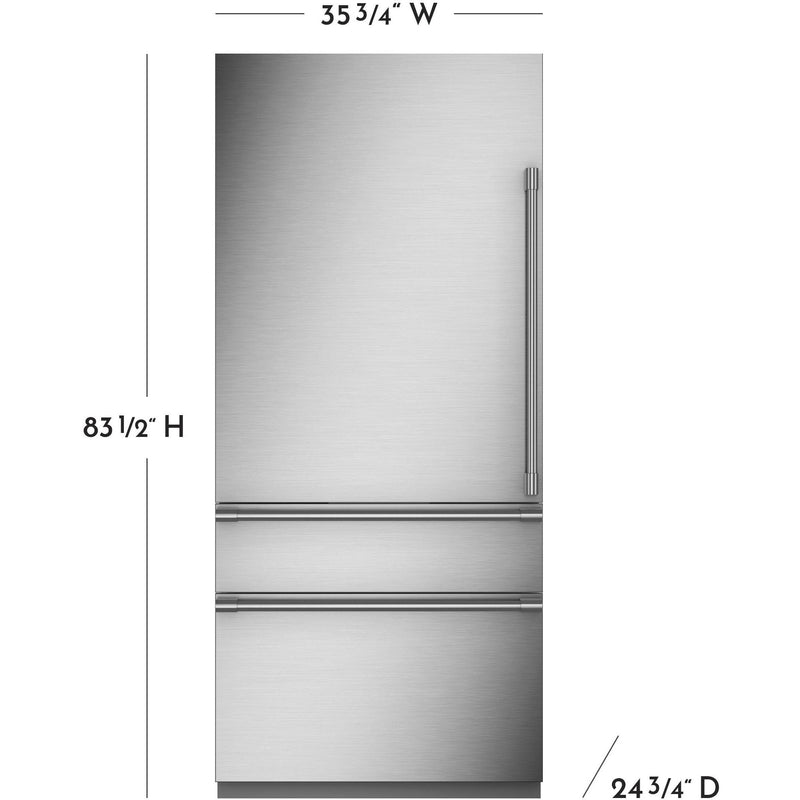 Monogram 36-inch, 20.2 cu. ft. Bottom Freezer Refrigerator with Wi-Fi Connect ZIC363NBVLH IMAGE 10