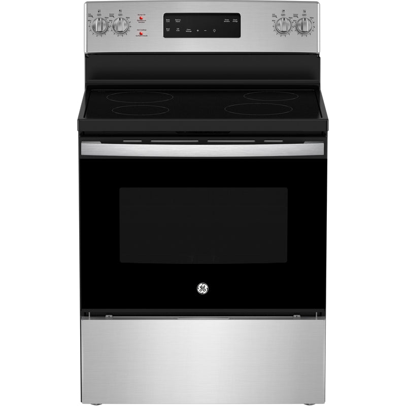 GE 30-inch Freestanding Electric Range with Self-Clean JCB630SVSS IMAGE 1